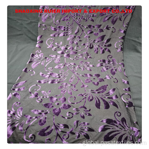 Clothing/sofa/home Textile Fabric velvet burnout fabric for clothing/sofa/home textile Supplier